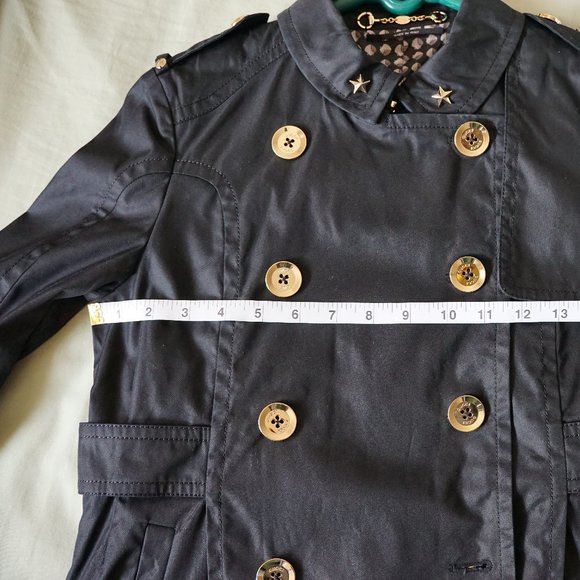 Gucci Double Breasted Short Trench Coat in Black (Size 38 EU) - Picture 10 of 16